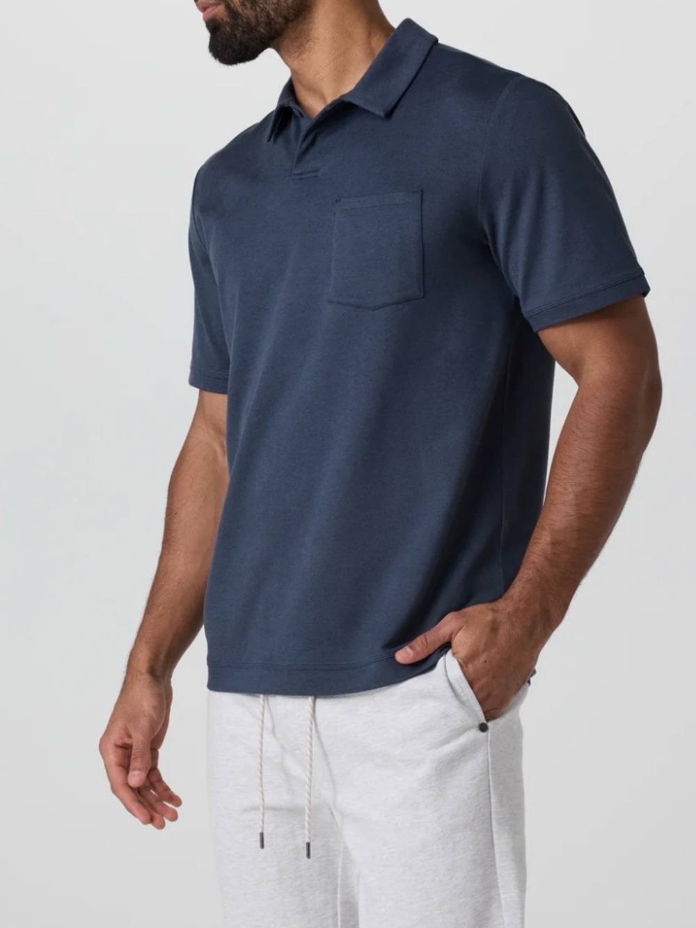 Vuori Short Sleeve Ponto Performance Polo Navy
